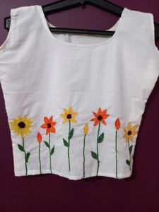 Floral Embroidered Top