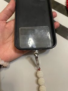 Crystal Beaded Sling With Phone Lanyard Patch