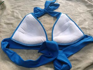 53.Stylish Blue Halter bikini top