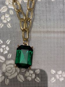 Emerald Pendant Necklace