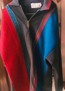 Colorful Zip-Up Jacket no damages some time use