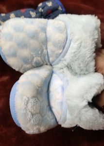Baby Woolen Soft Shoes + Milk Bottle Cover