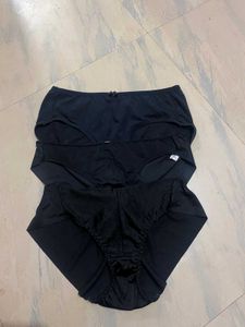 3pcs black brief 30-34