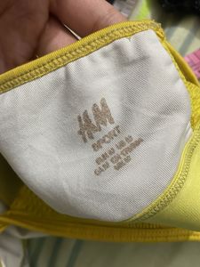 H&amp;M Imported Yellow Sports Bra