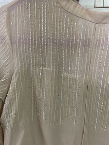 Hand Work Embroidery Straight Gown