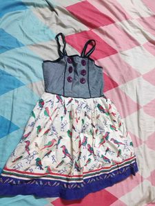 Beautiful frock with adjustable strap