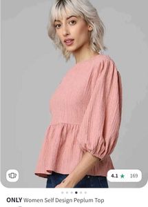 Balloon Sleeves Peplum Only top