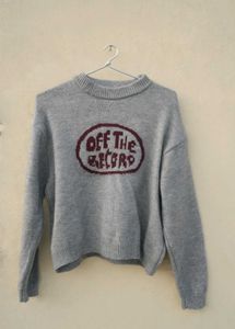 Off The Record Graphic Sweater