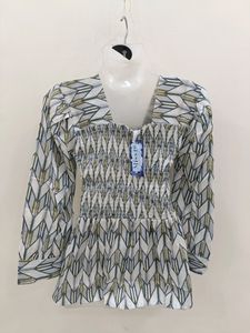 Cinched Waist Top For Girls