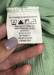 Mint Crop Top