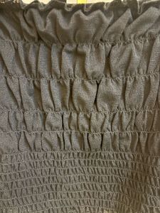 Black smocked top h&amp;m
