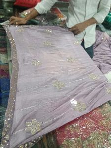 Lilac Embellished Saree (Minor Issue)