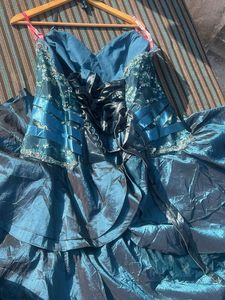 Elegant Teal Ethnic Gown- 2800 rs only