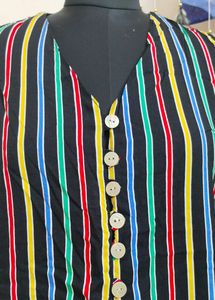 Multi Colour Striped Top