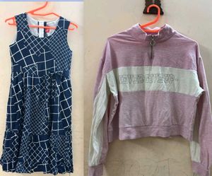 Girls' frock & Top Set