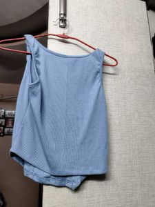 BLUE CORSET TOP