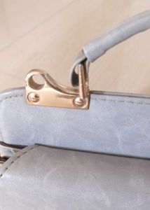 powder blue sturdy hand bag