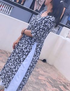 Black Printed Hand Made Kurti 🦋 Just Go For It