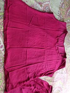 Maroon Rayon Co-ord Set