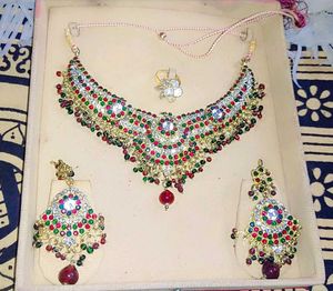 Bridal Jewelry Set - Necklace, Earrings & Ring
