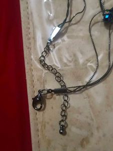 Blue Beaded Layered Necklace