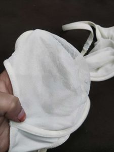 Comfortable White Bra 🖤