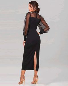Elegant Black Midi Dress