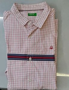 Benetton Checkered Shirt