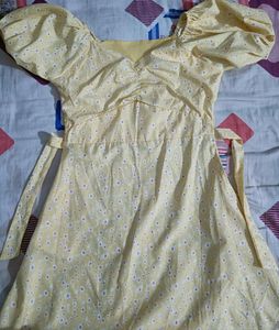 Yellow Floral Summer Dress