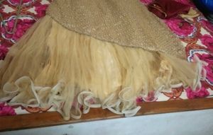 Gold Net Prom Dress