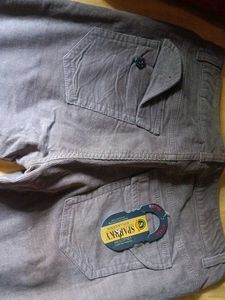 Gray Corduroy Pants