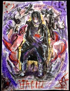 Front And Back ITACHI NIGHTMARE painting