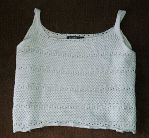 Zudio Cream Knit Tank Top