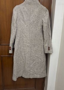 Single-Breasted Notched Lapel Longline Overcoat