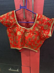 Red Floral Blouse
