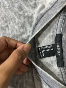 Forever 21 Women’s Grey Cotton Bodysuit