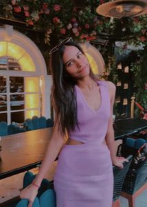 Pink Cutout Knit Dress