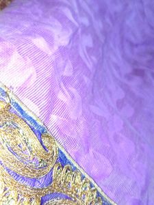 purple festival saree