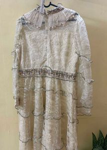 Elegant Lace Layered Mini Dress