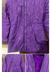 Purple Quilted Jacket