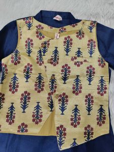 Boys Ethnic Kurta Pyjama With Jacket