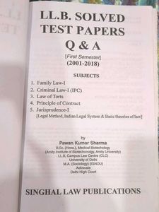 LLB Solved Papers