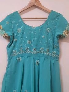 Cyan Tailor Made Gown