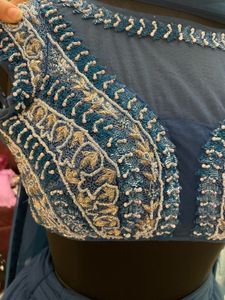 Blue Embellished Lehenga Choli