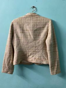 Elegant Tweed Button-Down Jacket