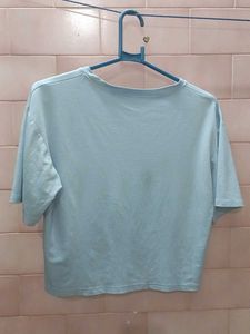 H&amp;M Light Blue Graphic Tee