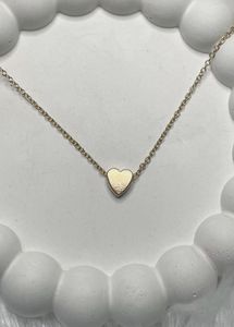Gold Heart Pendant Necklace