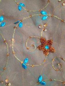 Peach Dress Material or dupatta