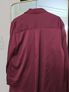 Burgundy Long Sleeve Shirt