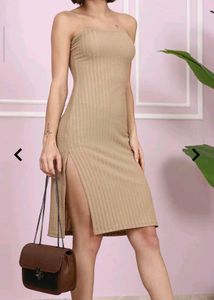 New Ribbed Bodycon Mini Dress(bargainable).